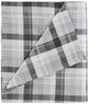Olliix by Woolrich Grey Plaid Queen Flannel Cotton Sheet Set-2