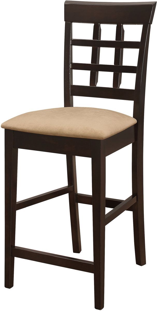 Coaster® Gabriel 2-Piece Cappuccino/Tan Upholstered Counter Stools-3