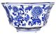A & B Home Ren Blue/White Decorative Bowl-1