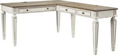 Signature Design by Ashley® Realyn 2-Piece Brown/White Office Desk