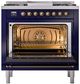 Ilve® Nostalgie II Series 36" Midnight Blue Pro Style Dual Fuel Range-1