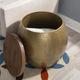 Powell® Dreyfus Gold Drum Side Table-3