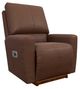 La-Z-Boy® Kells Chestnut Leather Power Rocking Recliner with Headrest-0