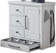 Liberty Furniture Modern Farmhouse Flea Market Oak White Pet Feeder-0