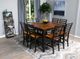 Emerald Home Melissa Caramel Counter Gathering Table with Burnt Sugar Base-1