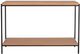 Moe's Home Collection Mila Natural Console Table with Black Metal Frame -0