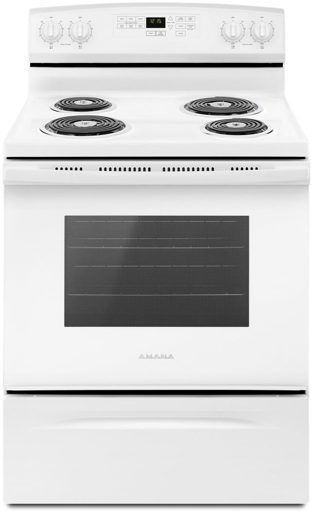 Amana® 30" White Freestanding Electric Range-0