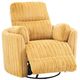 Furniture of America® Belper Yellow Power Glider Recliner with Swivel-0