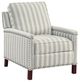 Homelegance® Landrum Beige/Grayish Blue Push Back Manual Reclining Chair-0