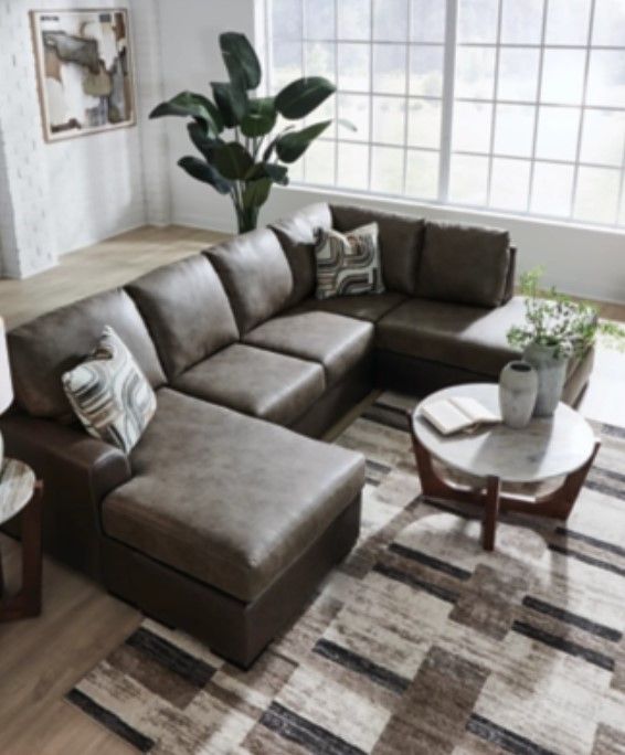 Signature Design by Ashley® Baltic-Park 2-Piece Fossil L-Shape Sectional with Chaise-2