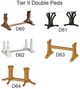 Urban Collections by Yutzy Woodworking Estate Brown 42”x72” Double Pedestal Dining Table with 1 Leaf-3