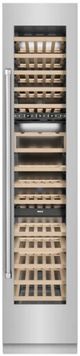 ZLINE 18" 9.0 Cu. Ft. Triple Zone 68 Bottle Right Hinge Column Wine Cooler in Stainless Steel-0