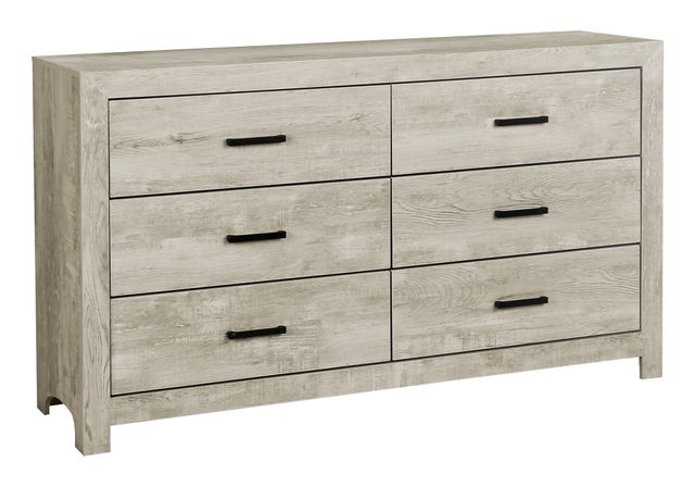 Monarch Specialties Inc. Bleached Oak 6-Drawer Dresser-0