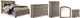 Signature Design by Ashley® Lettner 5-Piece Light Gray Queen Storage Sleigh Bed Set-0