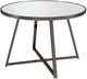 Coaster® Jillian White Round Dining Table with Black Base-2