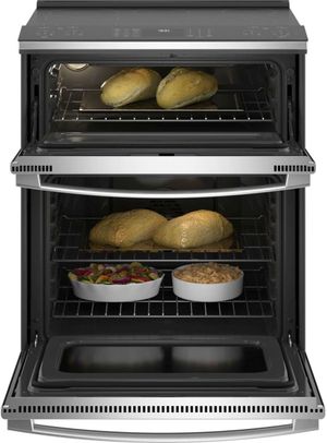 GE Profile 30" Fingerprint Resistant Stainless Steel Slide In Electric Range