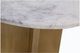 Moe's Home Collection Graze White Dining Table with Brass Base -4
