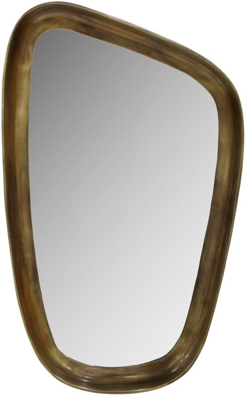Meridian Furniture Auberge Brass 39" Mirror-0