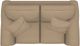 La-Z-Boy® Pembroke Wheat Loveseat with Brass Nailhead Trim-4