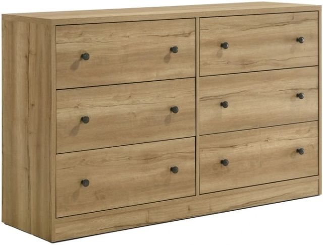 Intercon Vega Natural Oak Melamine Dresser-0