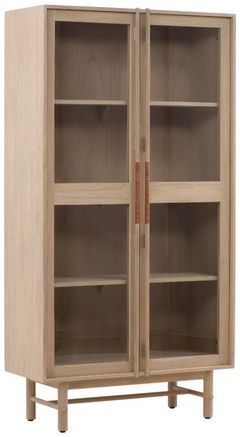 Dovetail Furniture Everest Light Natural Cabinet