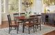 A-America® British Isles Antique Oak Extending Dining Table with Black Base-1