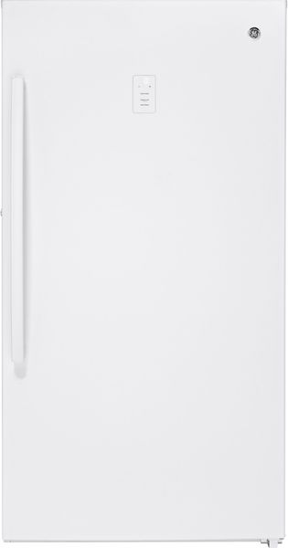 OHGA ジレ　ホワイト GE® 17.3 Cu. Ft. White Upright Freezer | Otts Furniture