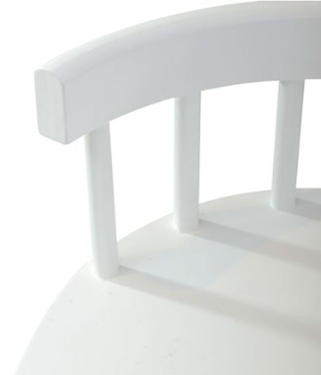 Liberty Furniture Capeside Cottage Porcelain White Spindle Back Dining Bench-4