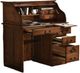 TEI Burnished Walnut 42" Student Roll Top Desk-1