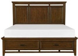 Mazin Furniture Frazier Park Brown Cherry Eastern King Bed-0