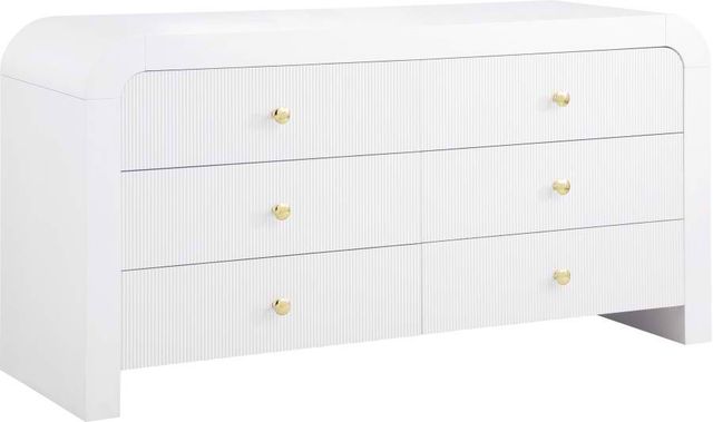 Meridian Furniture Artisto White Dresser-1
