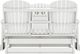 Signature Design by Ashley® Hyland Wave White Plastic Outdoor Glider Loveseat-3