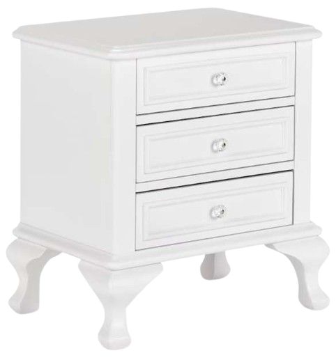 Elements International Jesse 4-Piece White Youth Full Panel Bedroom Set-3