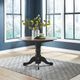Liberty Furniture Carolina Crossing Antique Honey Round Dining Table with Black Base-1