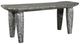 Uttermost® Fade To Black Distressed Black/White Wood Bench-0