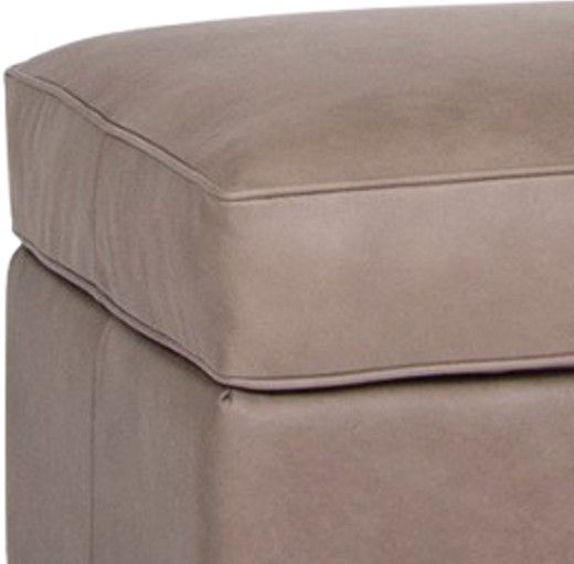 Smith Brothers Customizable 549 Collection Leather Ottoman-1
