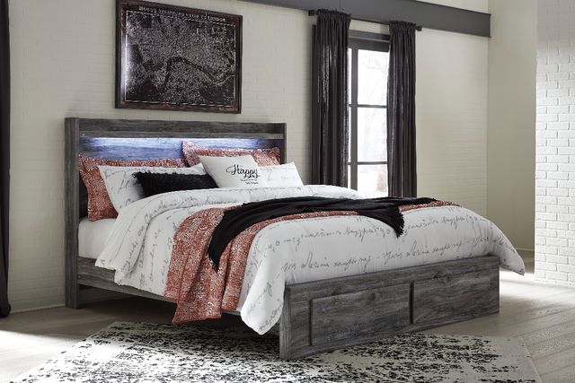 Signature Design by Ashley® Baystorm Gray Queen 2-Drawer Storage Panel Bed-1