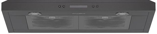 Whirlpool® 30" Black Stainless Steel Wall Mounted Range Hood-1