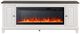 Liberty Furniture Charcoal/Wirebrushed White 80" Console with Fireplace-2