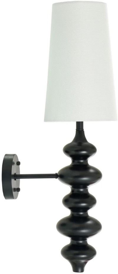 Harp & Finial® Adair Matte Black Sconce-0