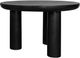 Moe's Home Collection Rocca Black Round Dining Table-1