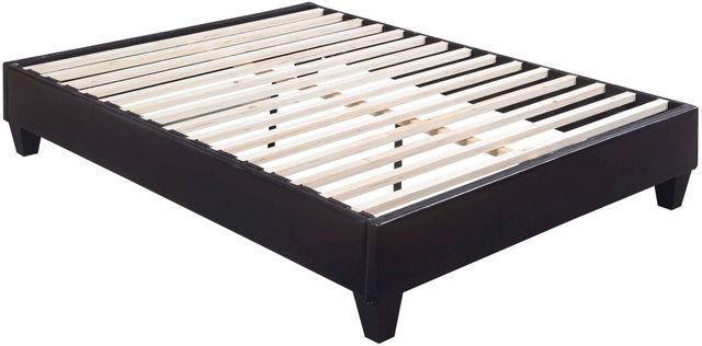 Elements International Abby Black Queen Platform Bed-3