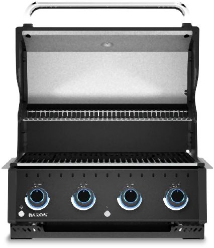 Broil King® Baron™ 590 5-Burner Black/Stainless Steel Built-In Liquid Propane Grill-4