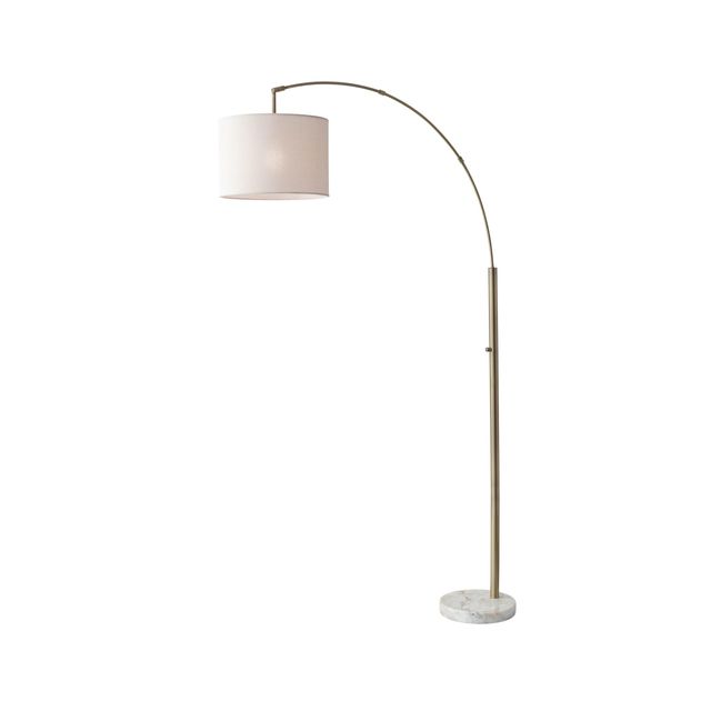 Adesso® Bowery Antique Brass Arc Lamp-0