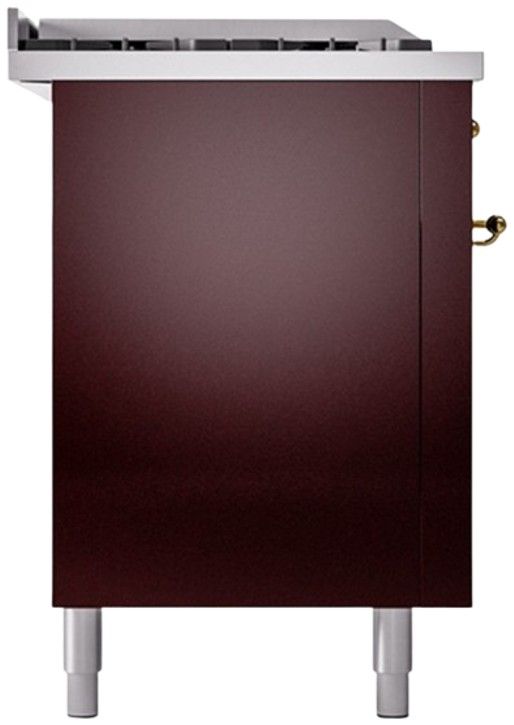 Ilve® Nostalgie II Series 60" Burgundy Pro Style Dual Fuel Range-2