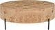 Riverside Furniture Kara Natural Mappa Burl Round Coffee Table with Tubular Metal Base-0