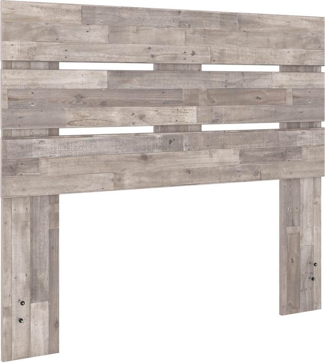 Signature Design by Ashley® Neilsville 4-Piece Whitewash Full Panel Headboard Bed Set-1