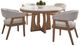 Parker House® Escape 5-Piece Glazed Natural Oak Mirage Mist Dining Set with Barrel Chairs-0