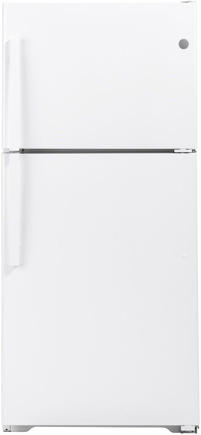 GE® 33 in. 21.9 Cu. Ft. White Top Freezer Refrigerator-0