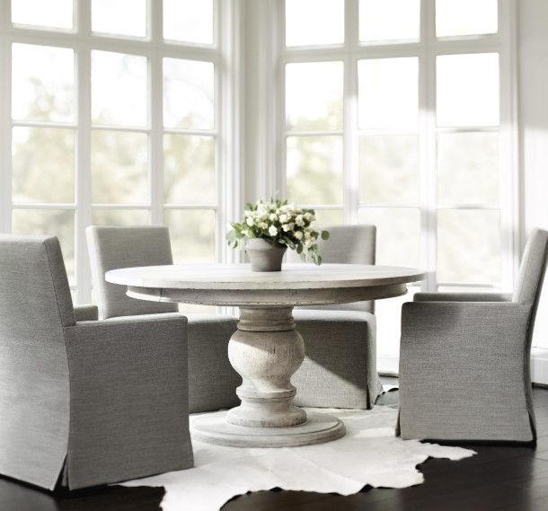 Bernhardt Mirabelle Cotton Round Dining Table-1